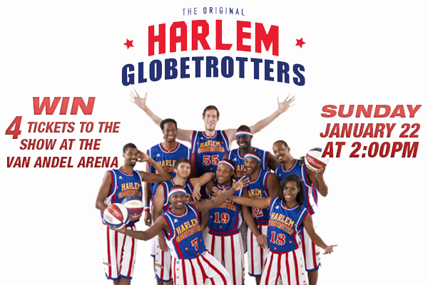 Enter to WIN 4 Tickets to the Harlem Globetrotters - NOW ...